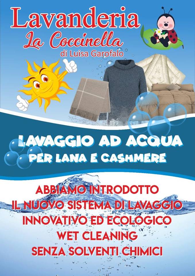 Lavanderia La Coccinella Palermo Tommaso Natale Lavaggio ad acqua per lana e cashmere con metodo WET CLEANING